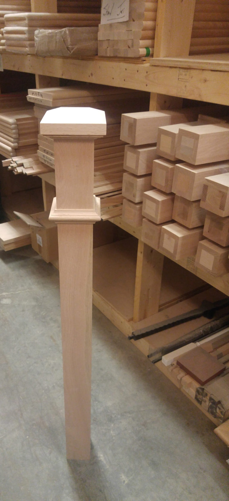 craftsman newel posts fully stocked Scotia Stairs Ltd.