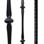 Hammered Plain and Spoon Metal Balusters