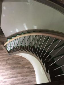 11220Curved Staircase completed by Scotia Stairs Limited