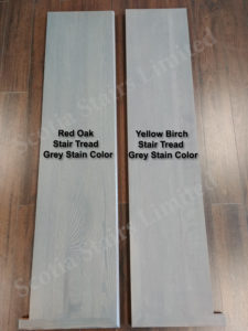 stain matched stair treads (Scotia Stairs)